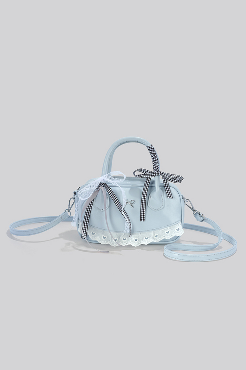 Ribbon Lace Boston Bag