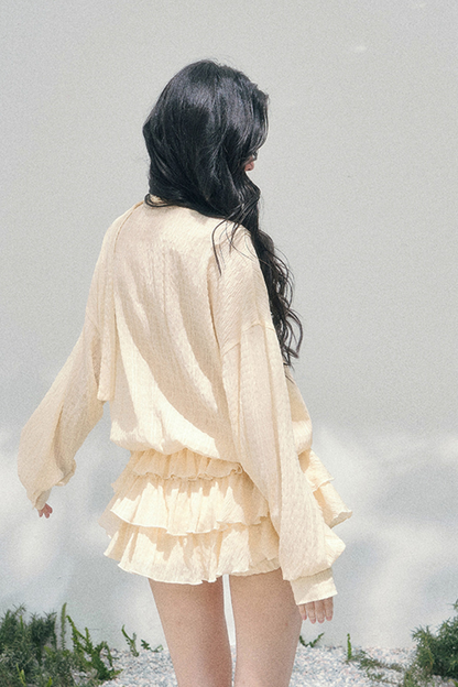 Evening Breeze Milky Dress + Inner Pants
