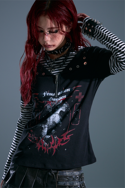 Dark Punk Border Top