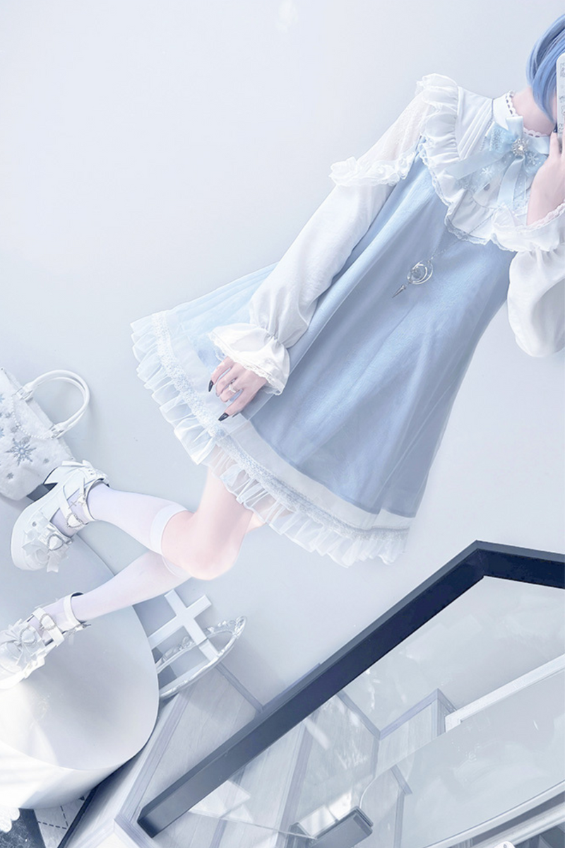 [angel Style] Ribbon Sweet Water Dress