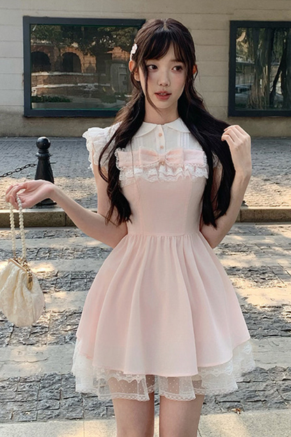 Sweet Girly Lace Princess Dress