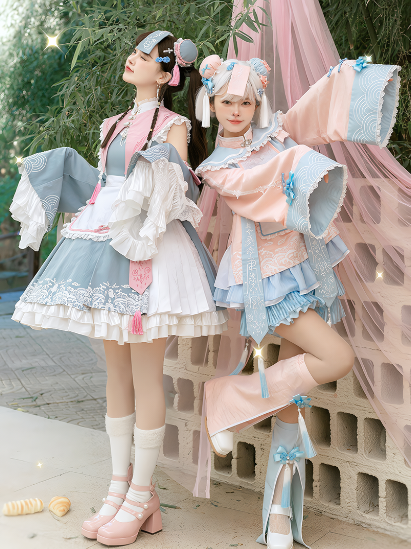 Pastel Jiangshi Chinese-style Lolita Full Set