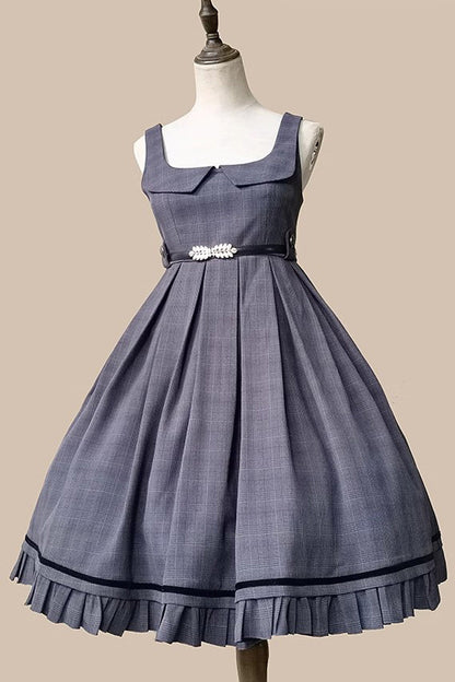 Princess Lost in the Fog Ruffle College Style Classic Lolita Jsk Dress 2 Colors