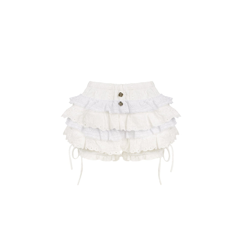 Mist Powder Knit Top + Knit Long Coat + Tiered Skirt