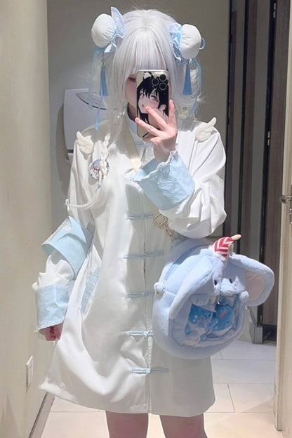 Aqua Lace Lace Subculture Dress
