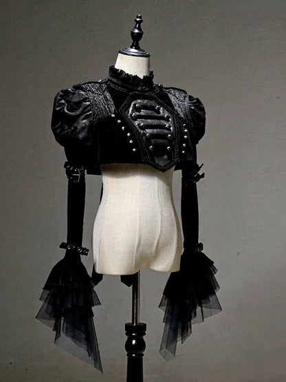[pre-order Deadline: June 8] Phantom Knight Dark Gothic Military Dress Full Set (jacket + Bustier Top + Skirt)
