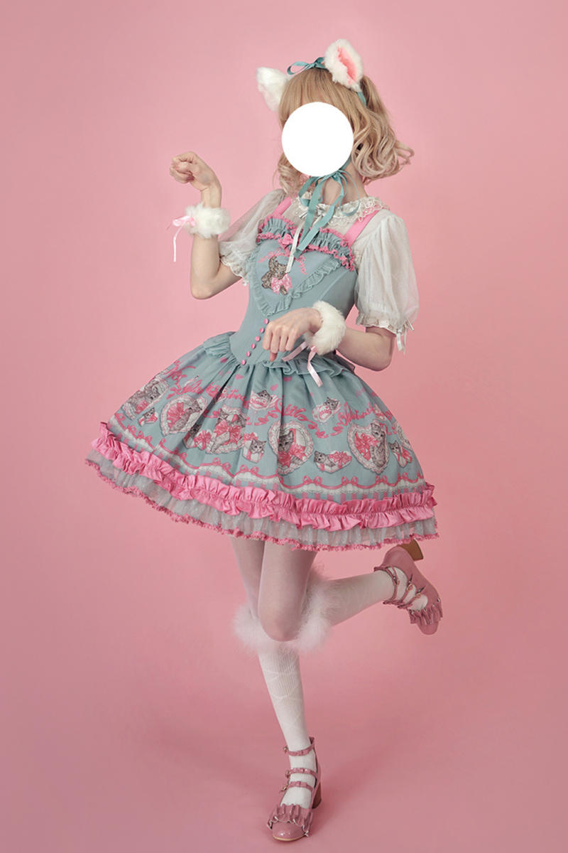 Sweet Girly Cat Jsk + Dress