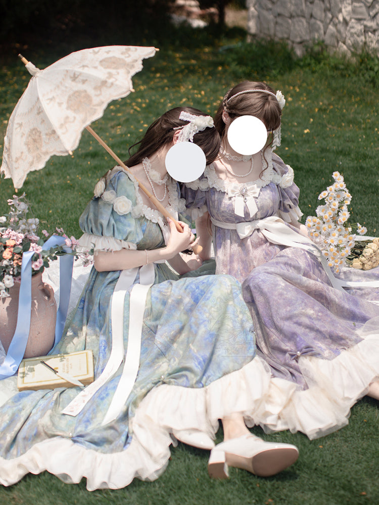 [order Deadline: December 30] Sun and Moon Poem Oil Paint Rose Dress Complete Set