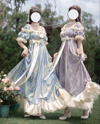 [order Deadline: December 30] Sun and Moon Poem Oil Paint Rose Dress Complete Set