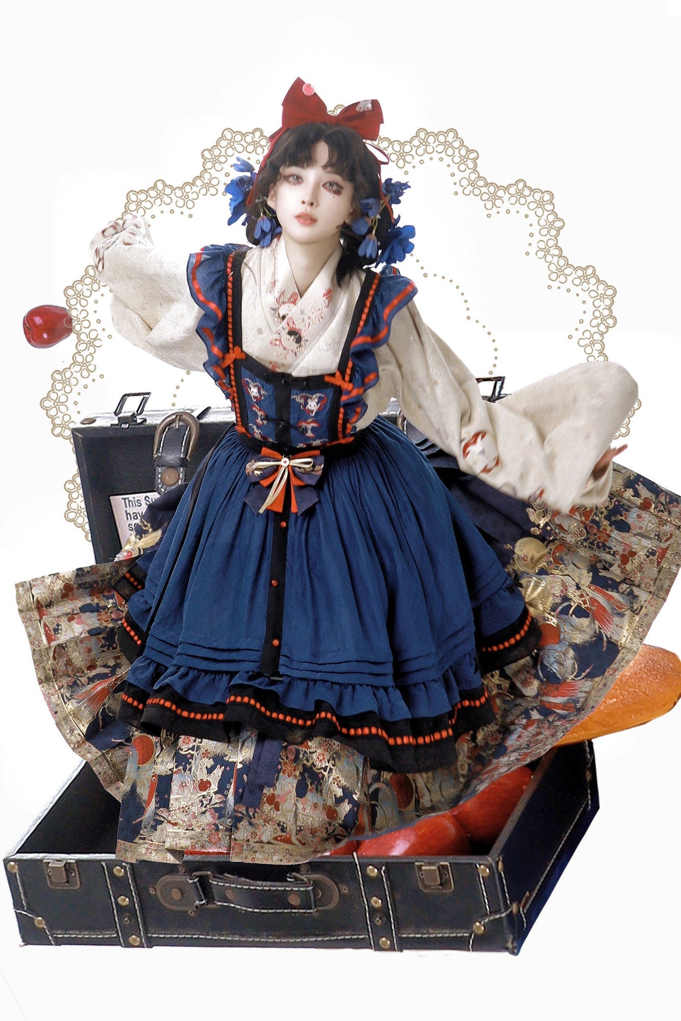[pre-order] Sous Chan Louise Chinese-style Rabbit Fairy Tale Apron Dress Suit