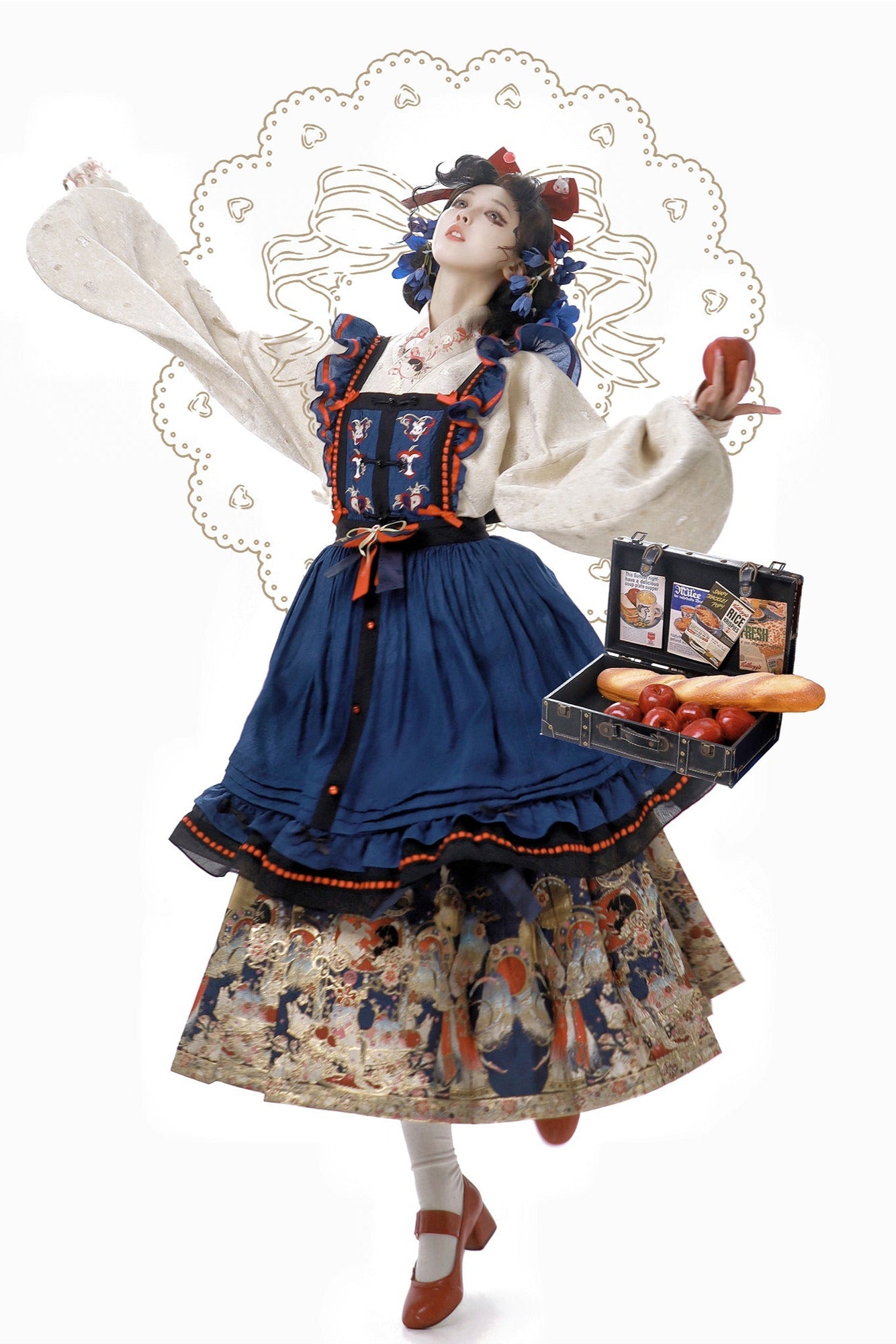 [pre-order] Sous Chan Louise Chinese-style Rabbit Fairy Tale Apron Dress Suit