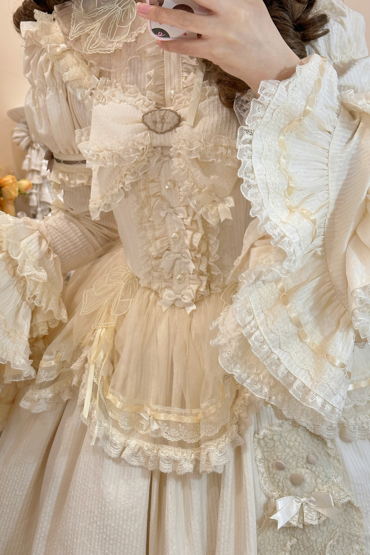 Briana Bear Print Dream Doll Lolita Dress + Jsk + Skirt + Shirt + Petticoat