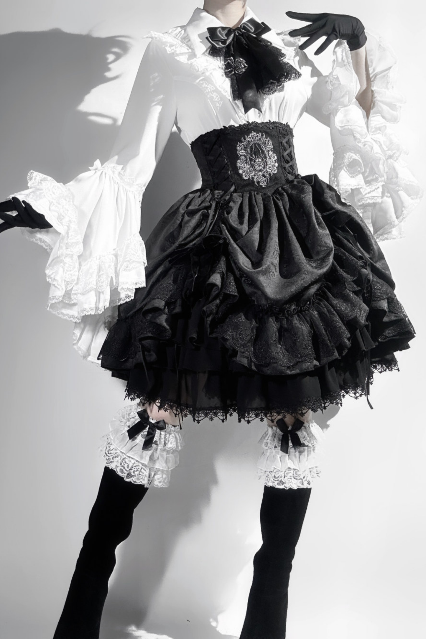 Moon River Gothic Skirt + Cape + Top + Bow
