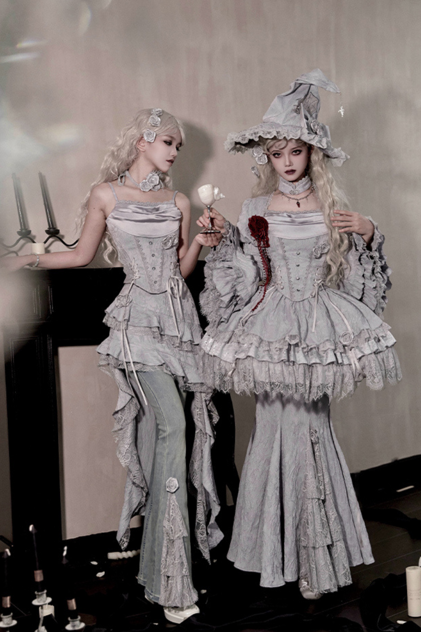 [pre-order] Silver Tone Witch Lolita Set + Silver Tone Y2k Set