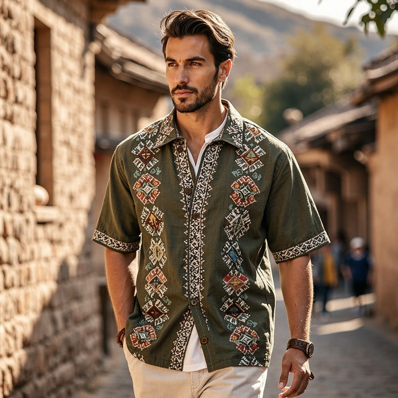 Finely Styled Shirt with a Classic Vintage Look