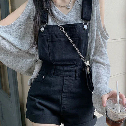 Denim Romper