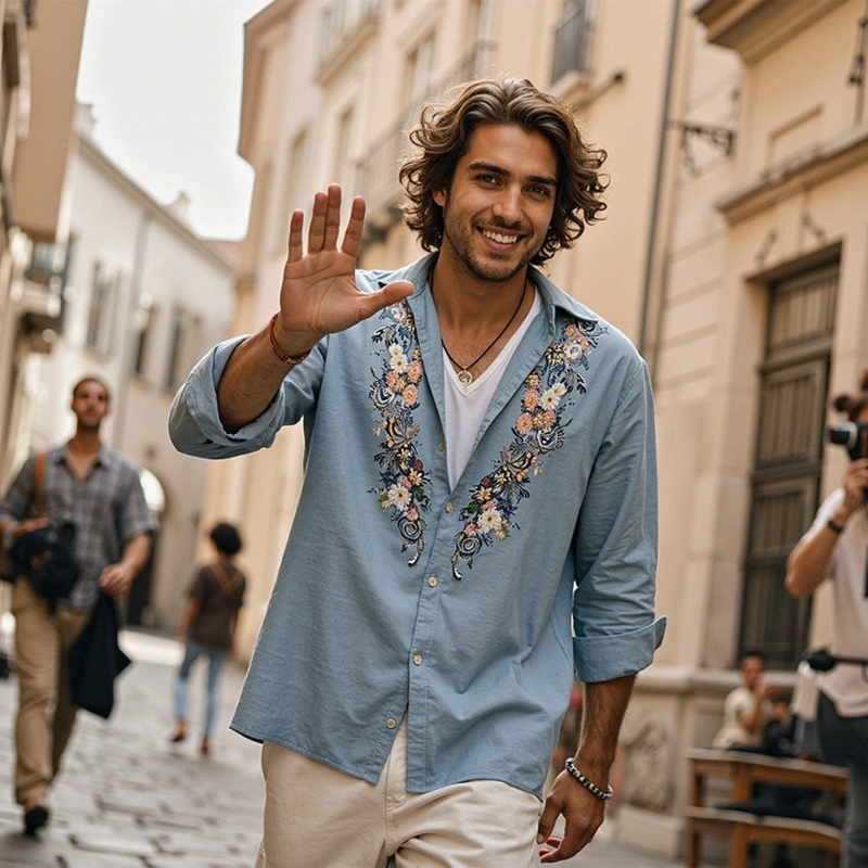 Finely Styled Shirt with a Classic Vintage Look