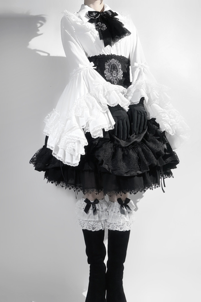 Moon River Gothic Skirt + Cape + Top + Bow