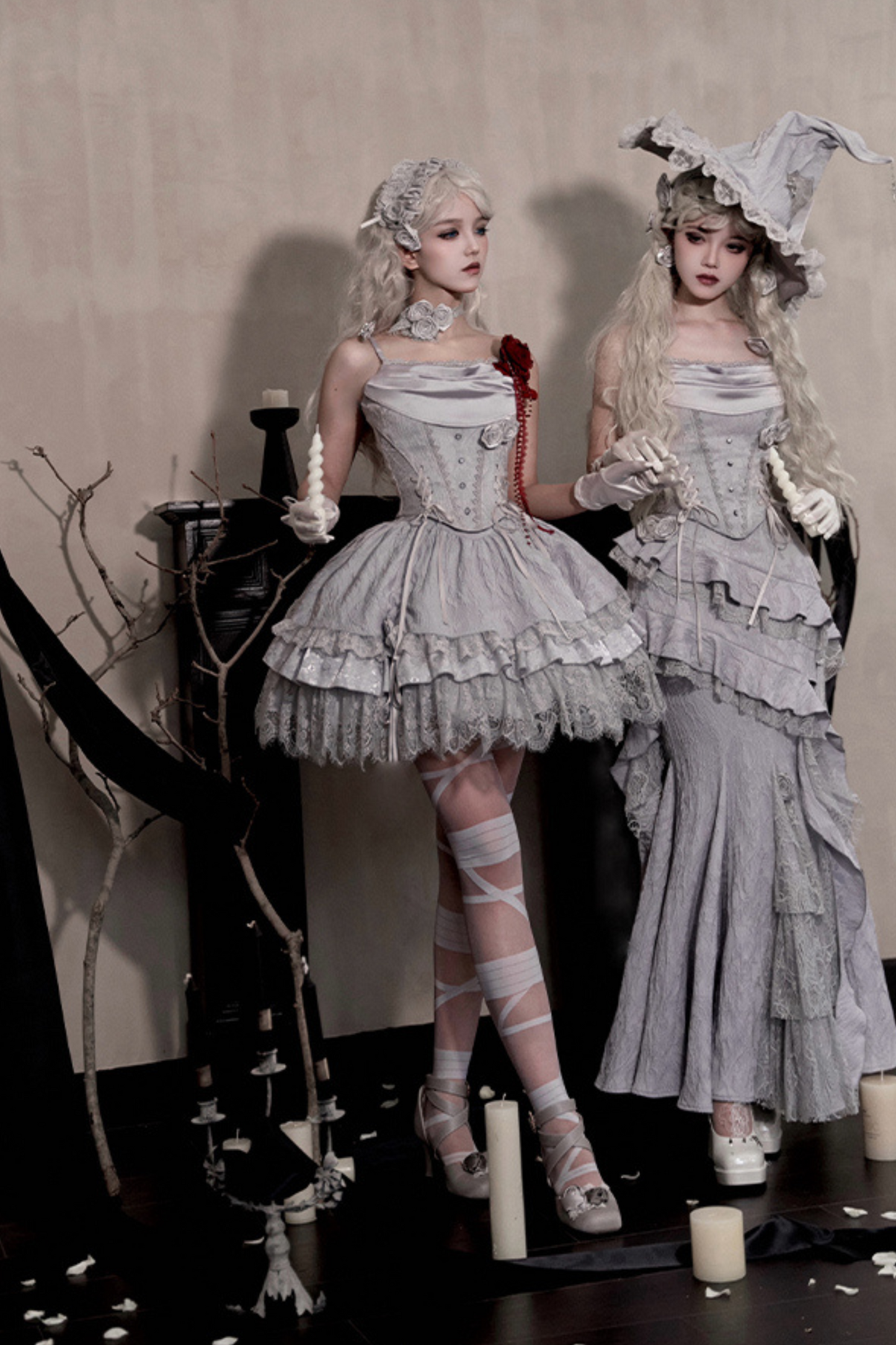 [pre-order] Silver Tone Witch Lolita Set + Silver Tone Y2k Set