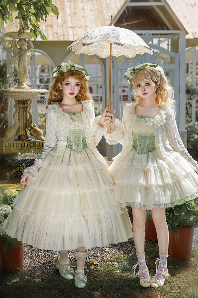 Flying Jupiter Lolita Jumper Skirt + Cardigan + Hat