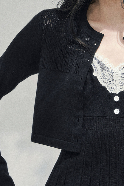 French Lace Jacket + Camisole