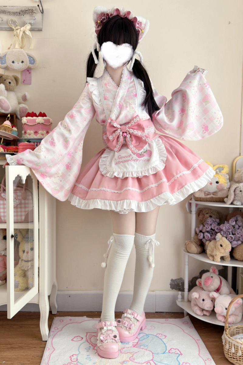 [pre-order] Strawberry Retro Cafe Japanese Lolita Dress