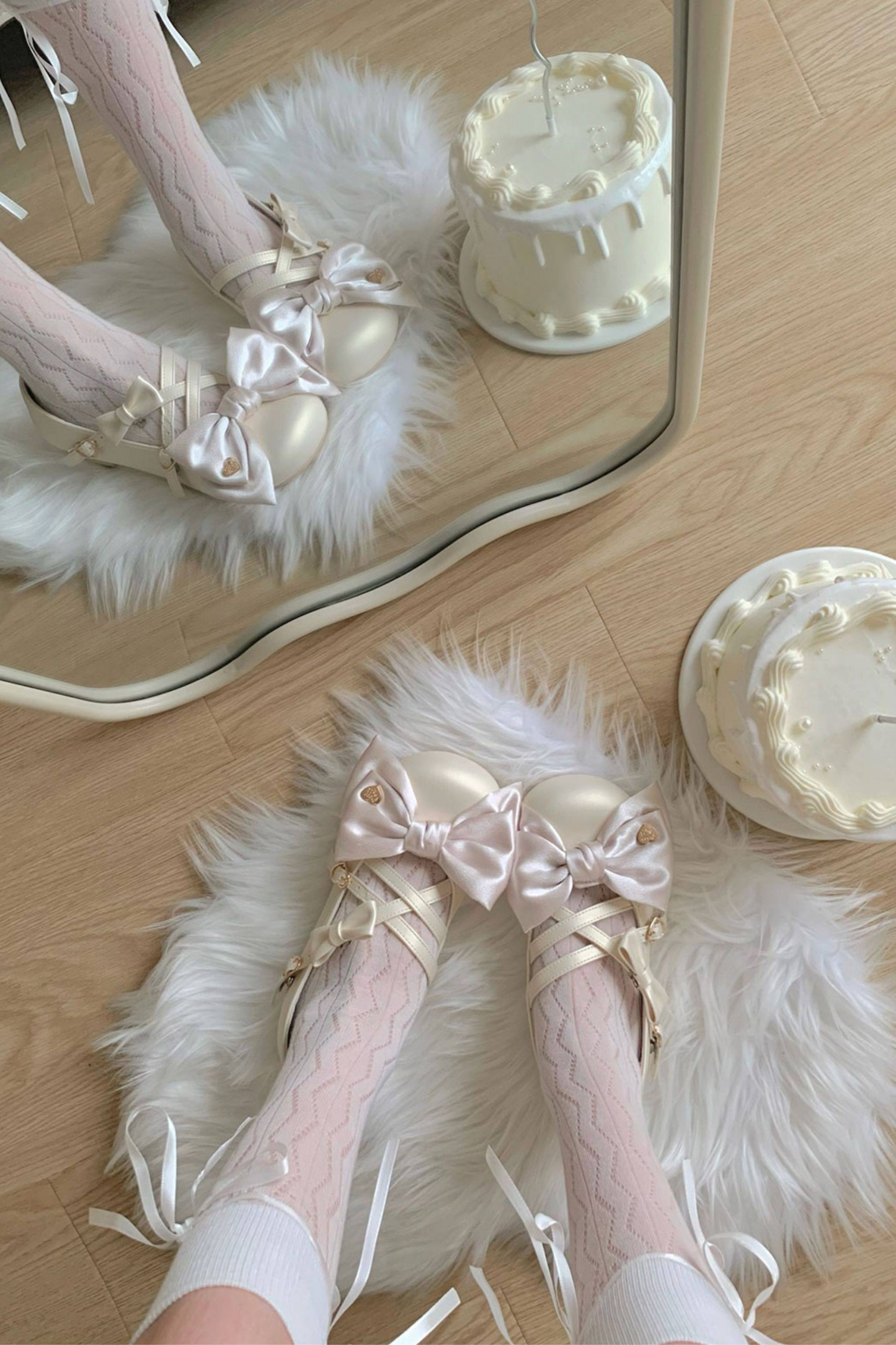 Satin Candy Ribbon Lolita Shoes