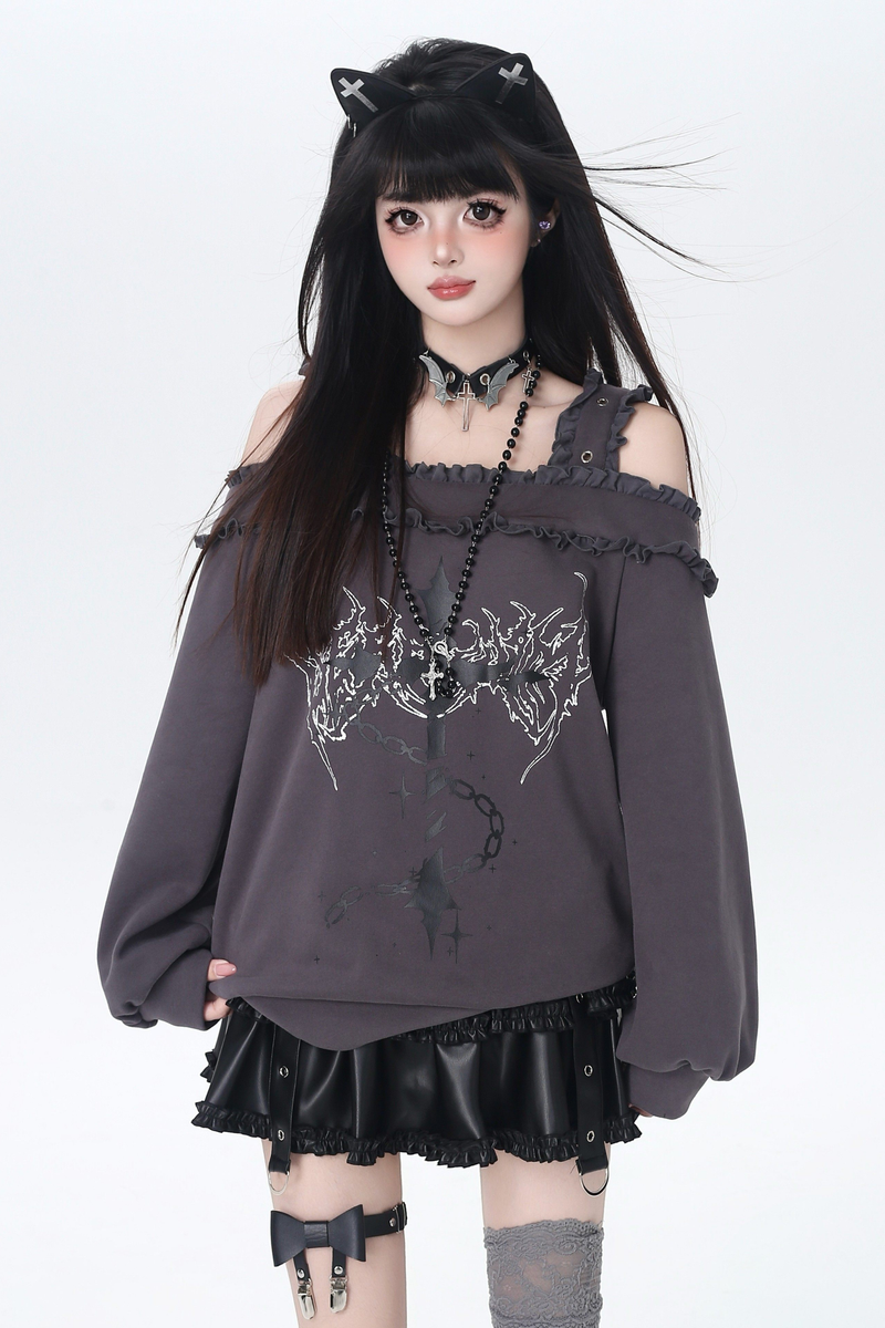 Cross Silence One-shoulder Top