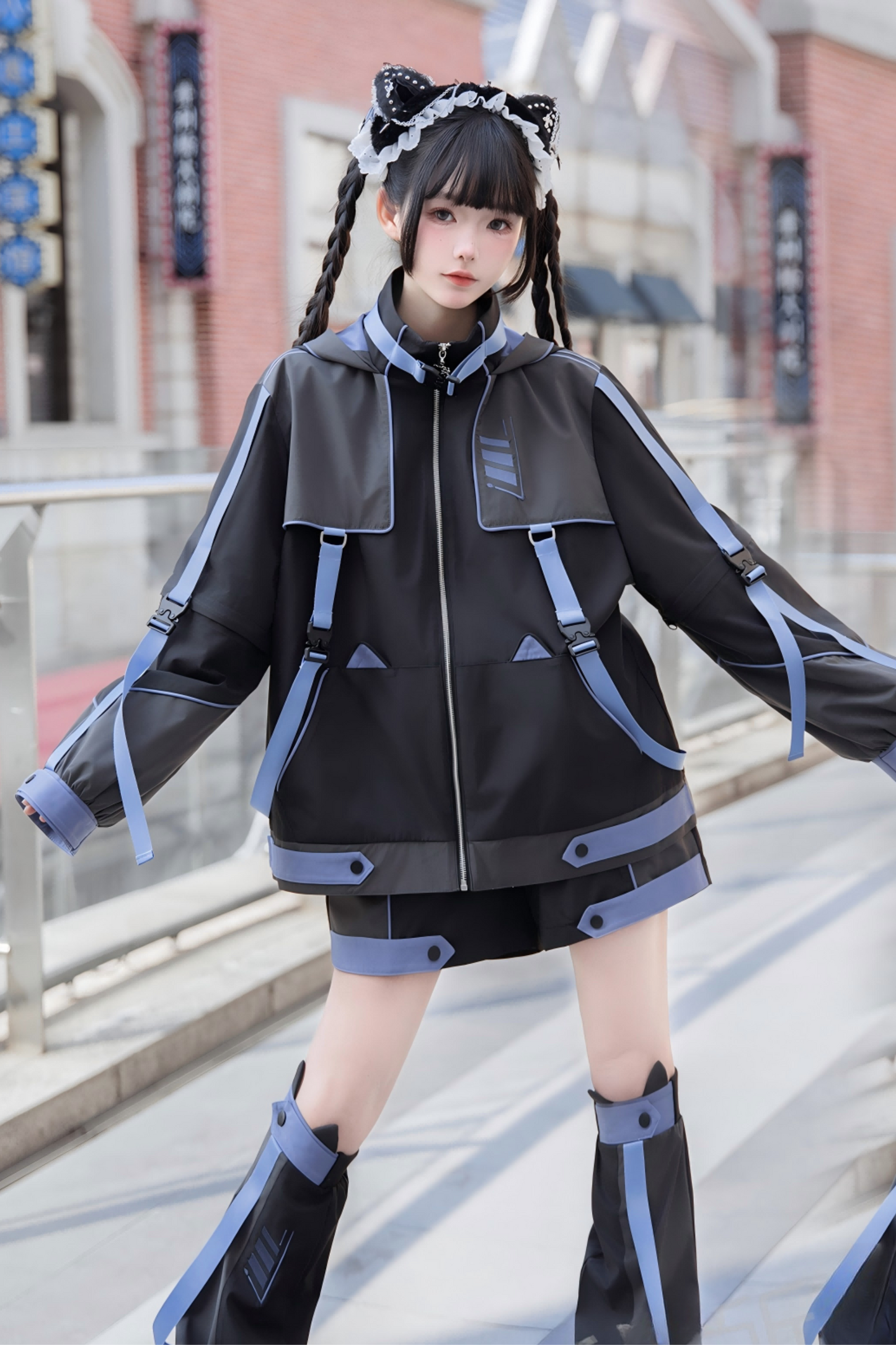 Cyber Wildcat Jacket + Shorts + Leg Covers