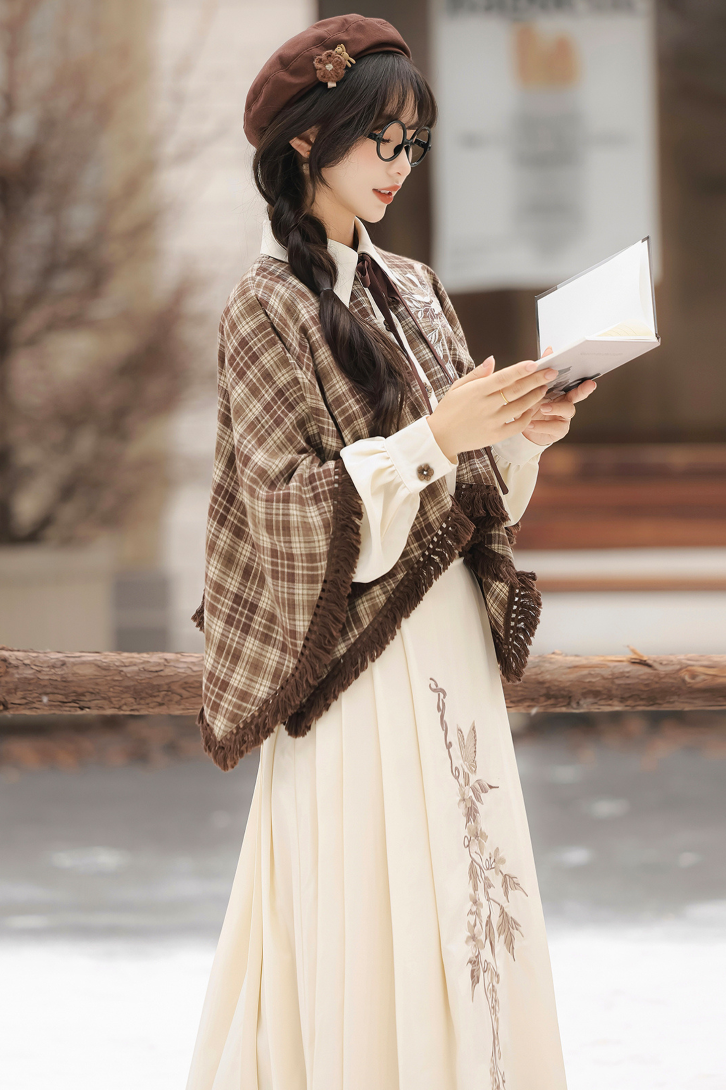 Retro Plaid Top + Skirt