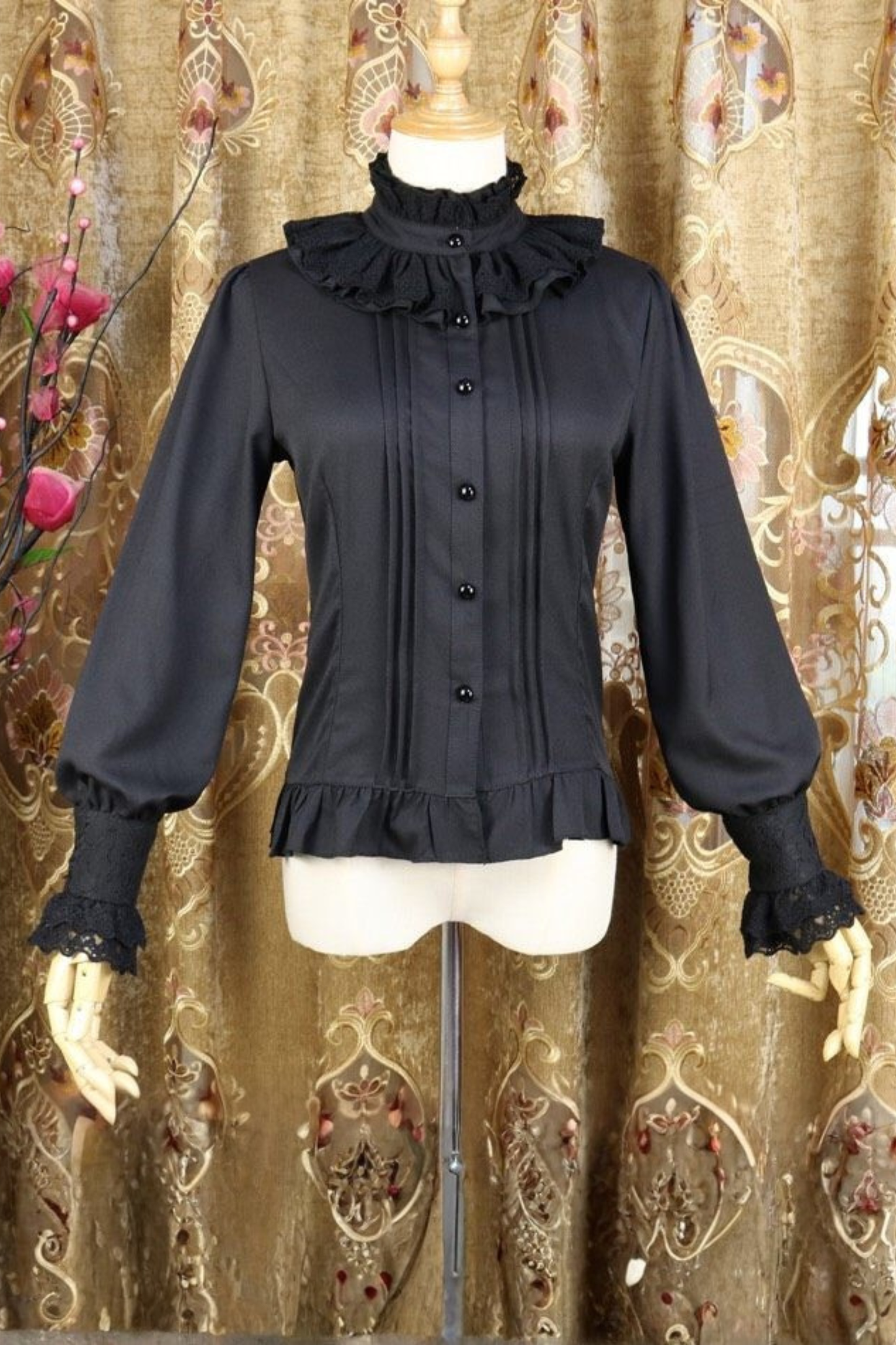 Neck Retro Chiffon Lolita Blouse