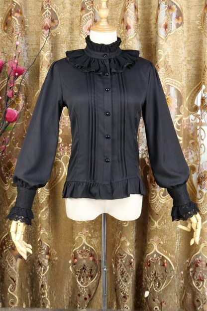 Neck Retro Chiffon Lolita Blouse