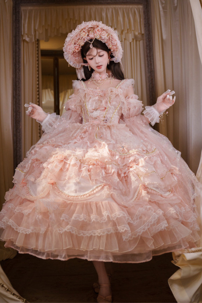 Sweet Flower Tea Party Medium Lolita Dress