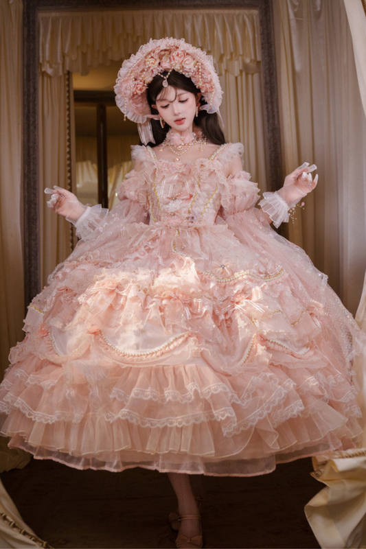 Sweet Flower Tea Party Medium Lolita Dress
