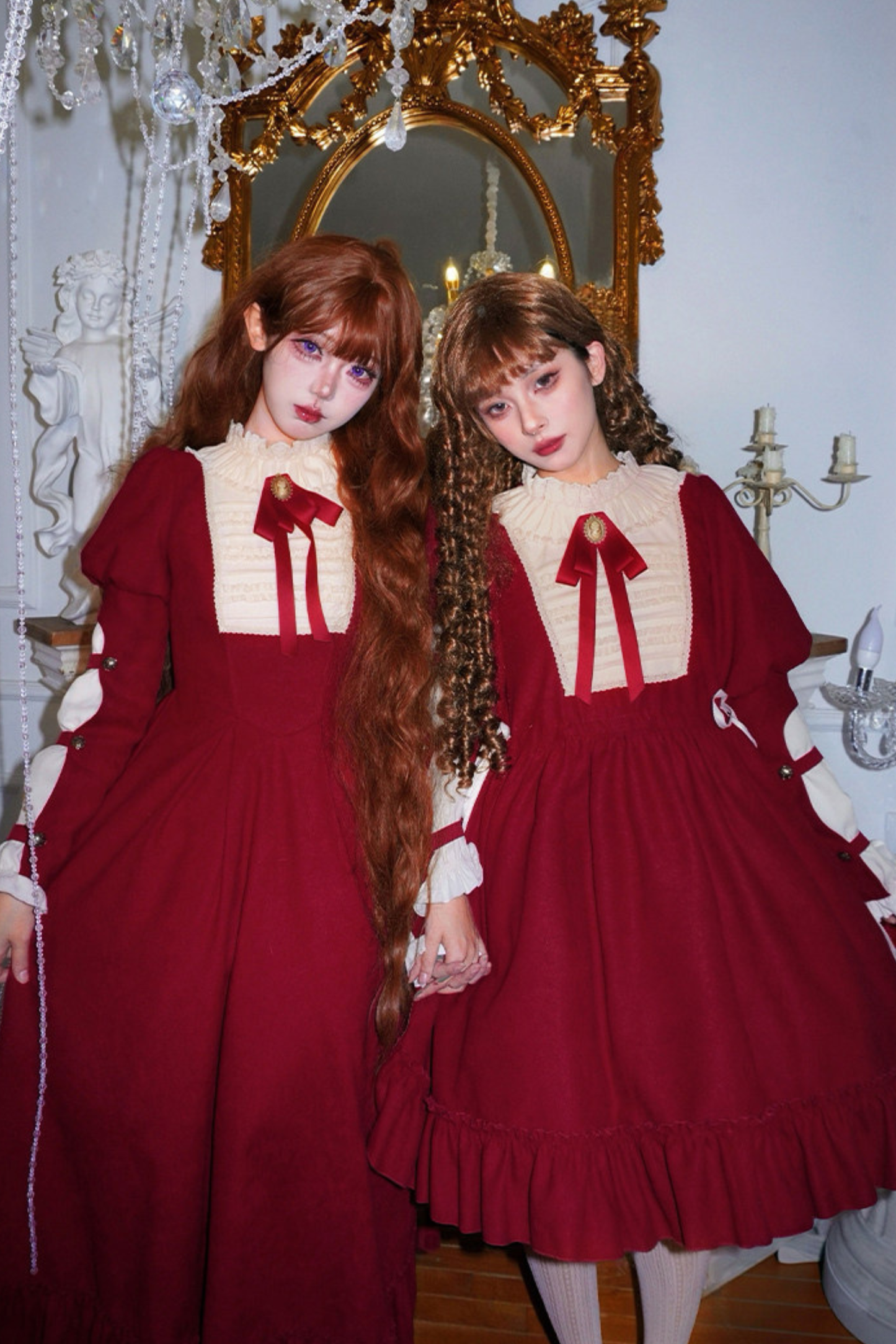 Lace Ruffle Lolita Dress + Bow
