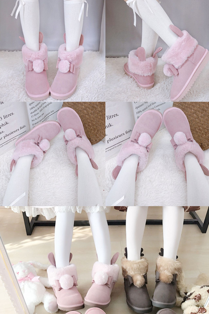 Animal Lolita Fur Boots