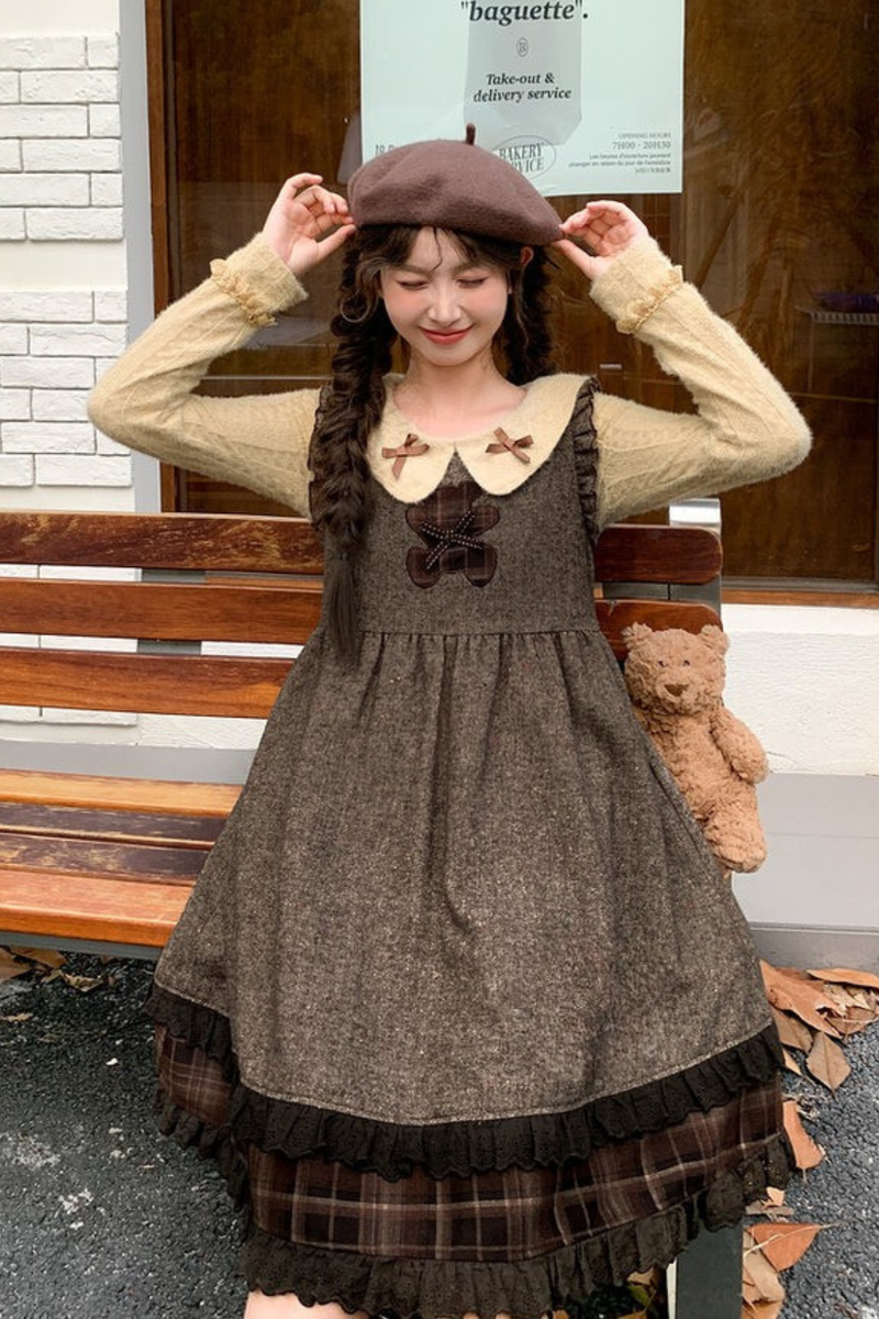 Retro Plaid Dress + Retro Doll Top