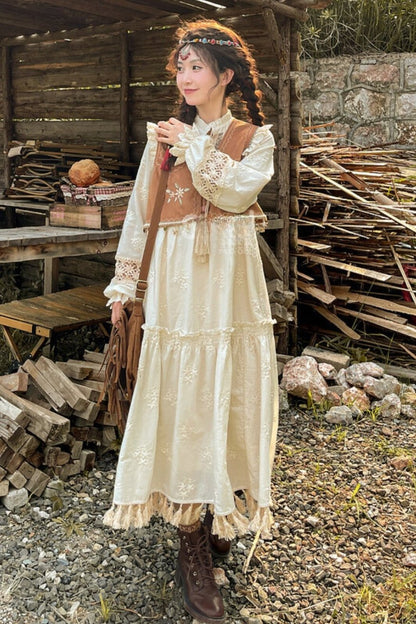 Resort Tassel Vest Dress Set