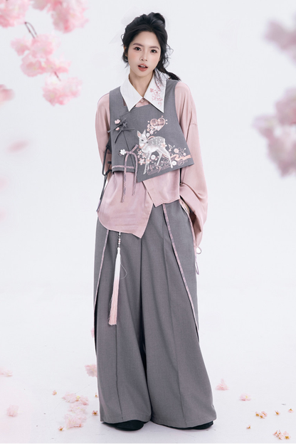 Sakura Rhythm Hunt Vest + Shirt + Skirt + Pants + Accessories