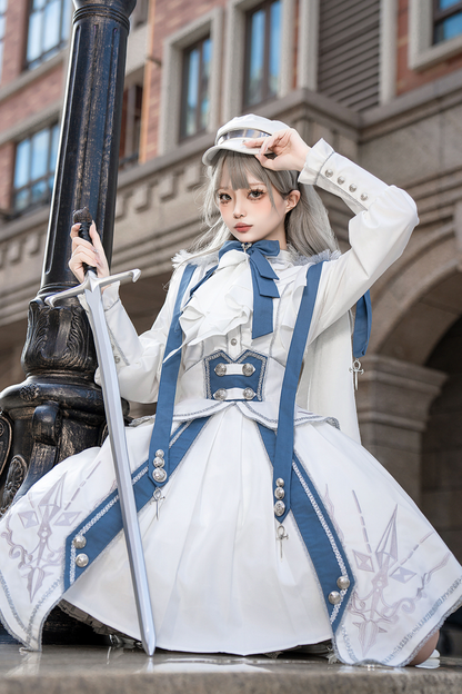 [pre-order] Star Night Style Shirt + Irregular Skirt