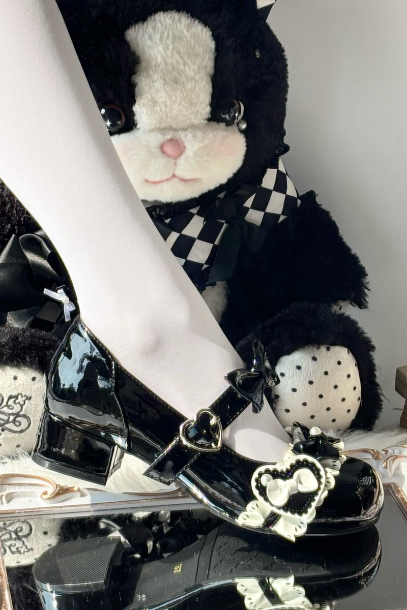 Ribbon Mousse Cake Round Toe Lolita Shoes