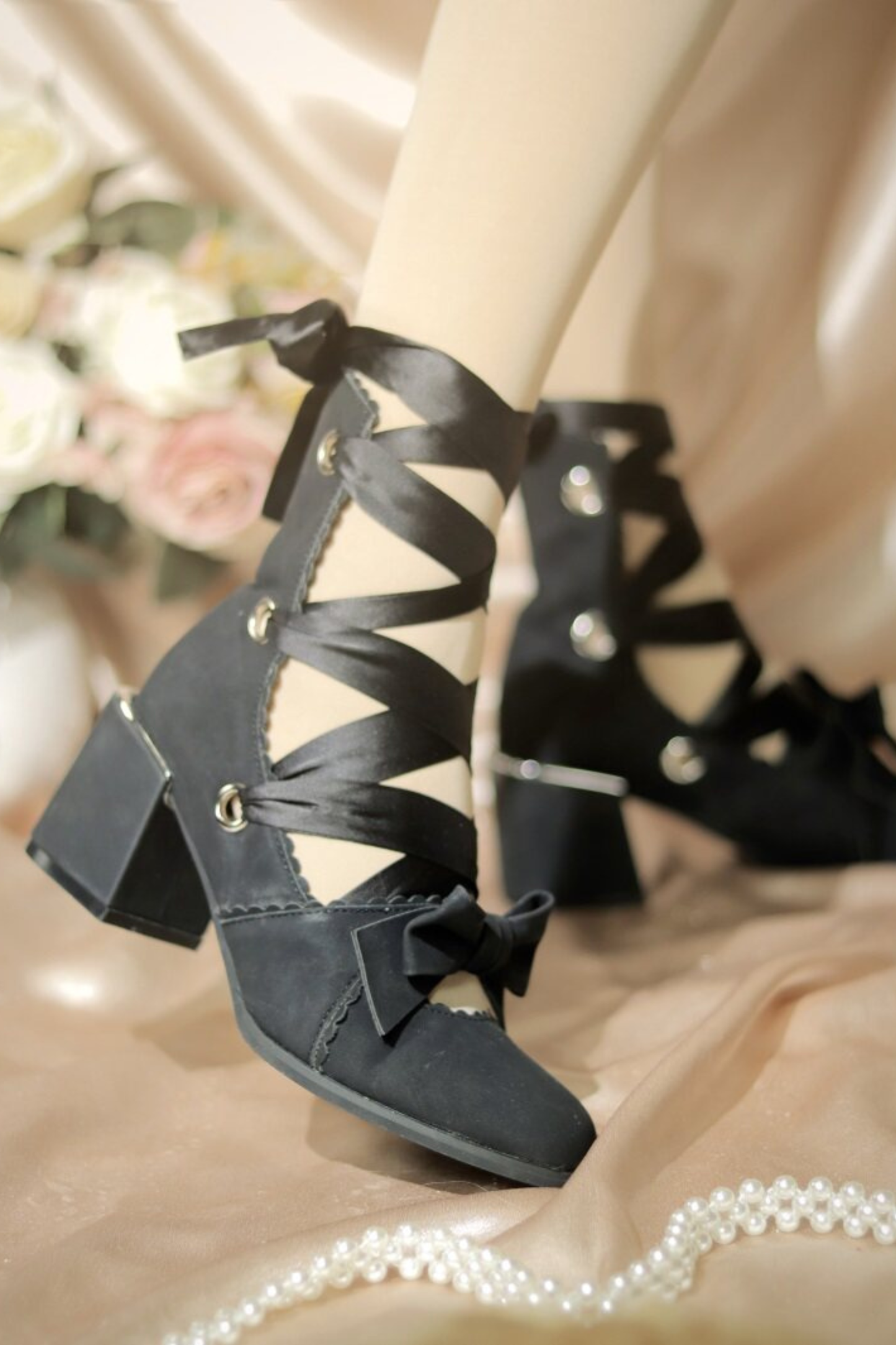 Lace-up Retro Lolita Shoes