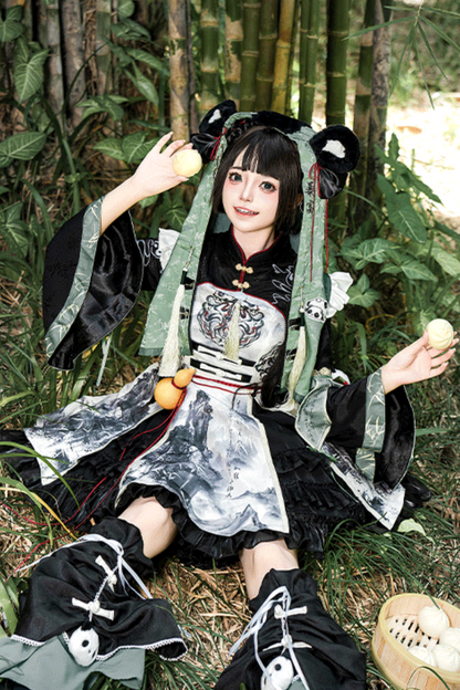 [pre-order] Bamboo Chinese-style Panda Dress Suit