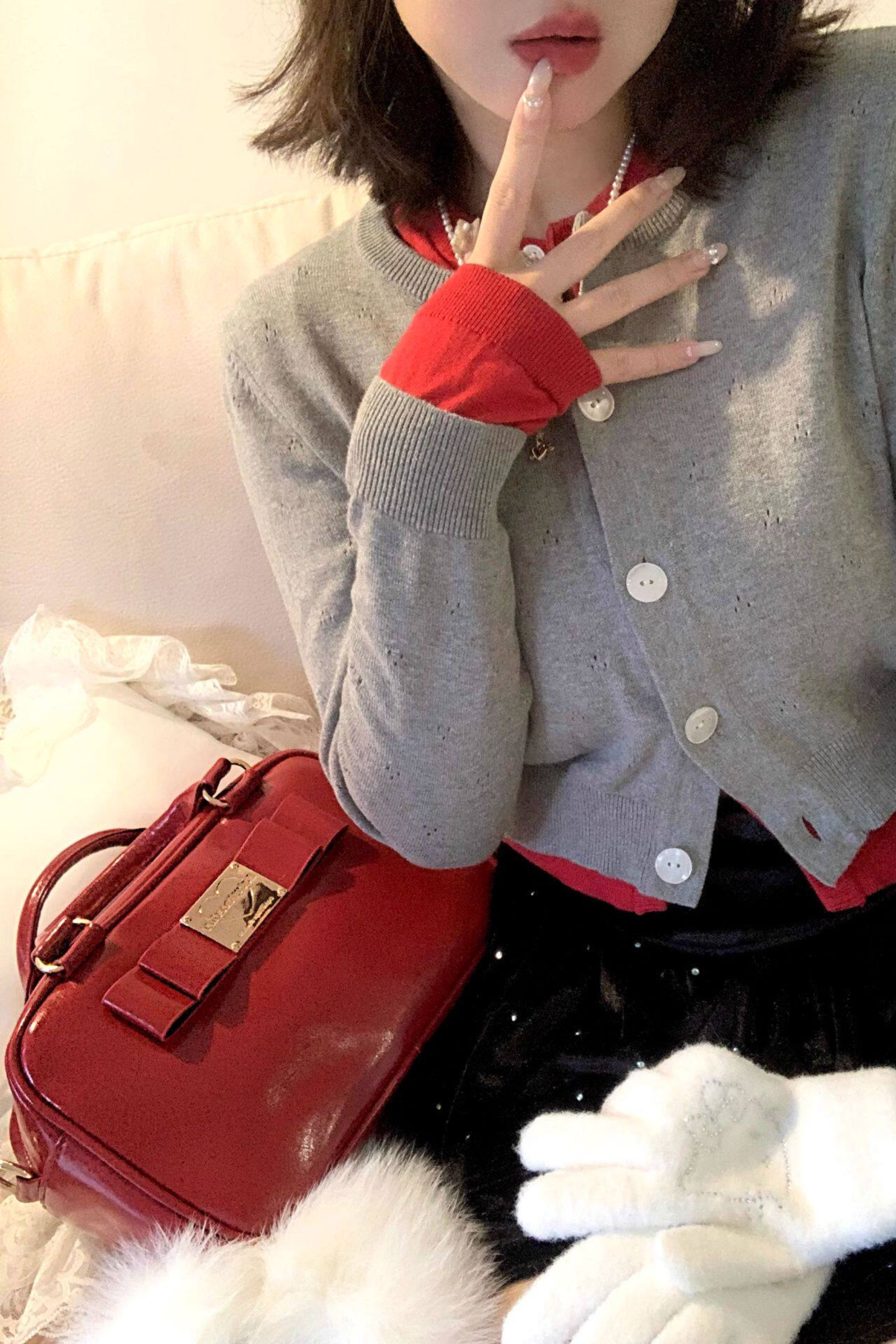 Girl Ribbon Mini Handbag