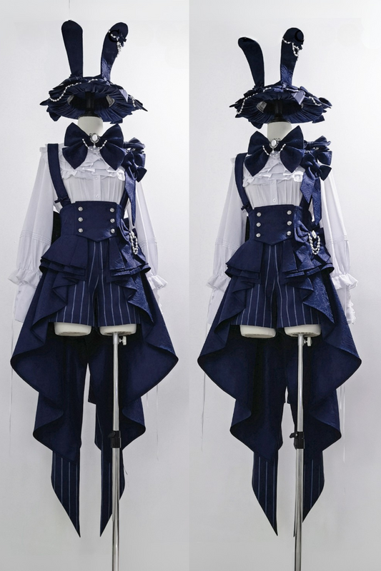 Rabbit Theater Sapphire Blue Prince Bunny Ear Outfit Set + Accessories