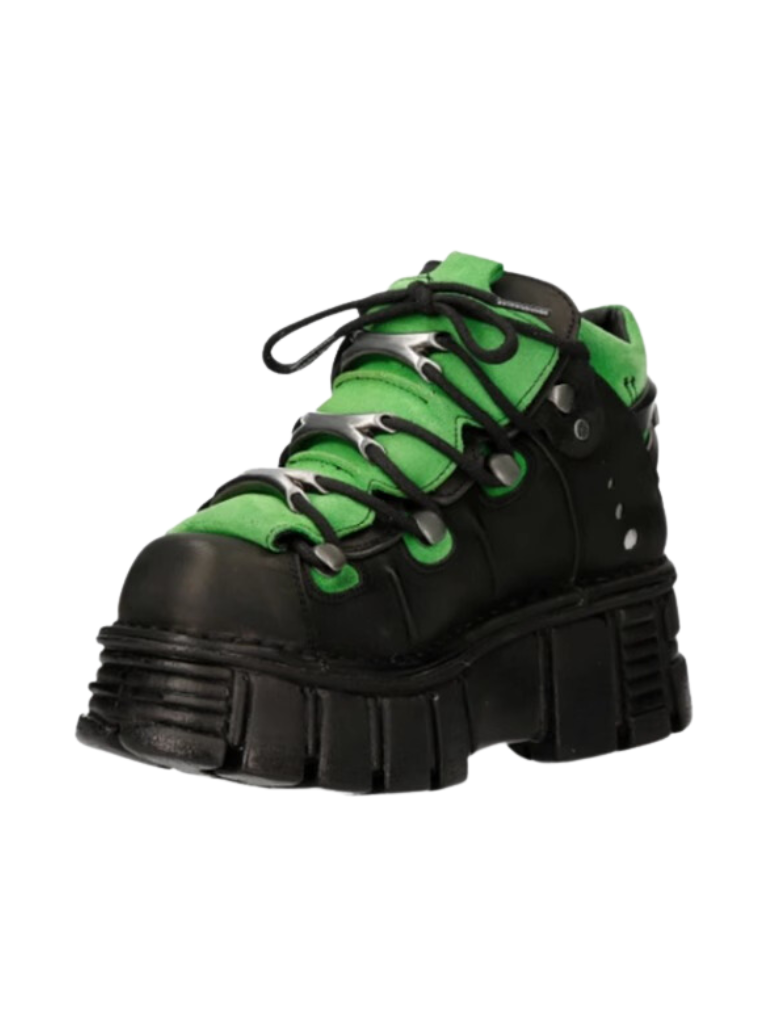 11-colors Punk Rock Retro Leather Metal Power Sole Sneaker