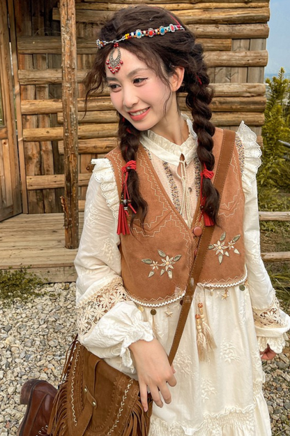 Exotic Design Holiday Dress + Vest