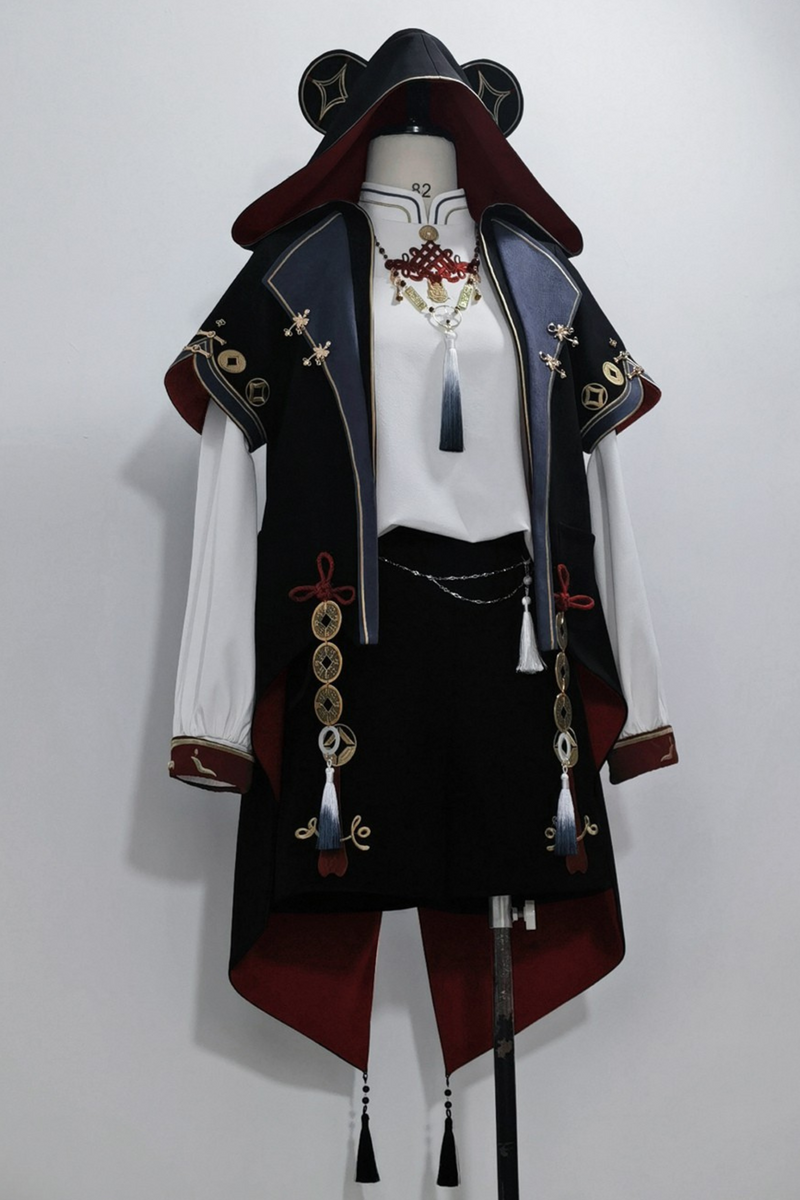 Treasure Chinese-style Element Hoodie Jacket Suit Set