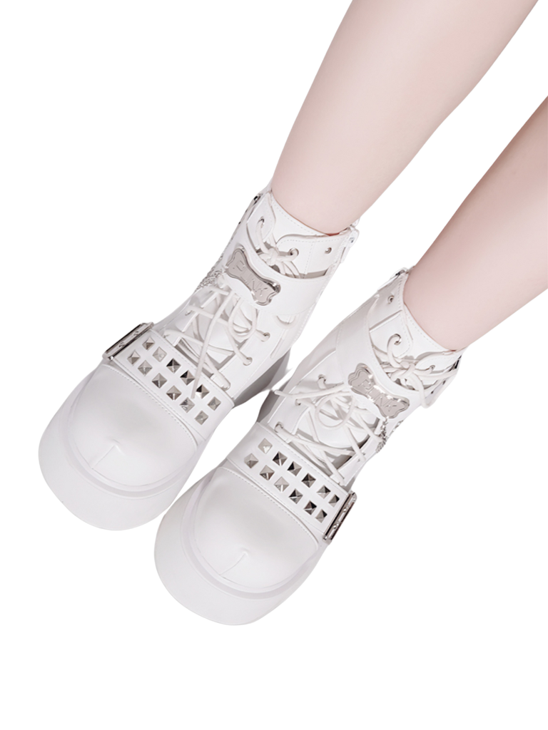 Punk Rock Round Toe Platform Boots