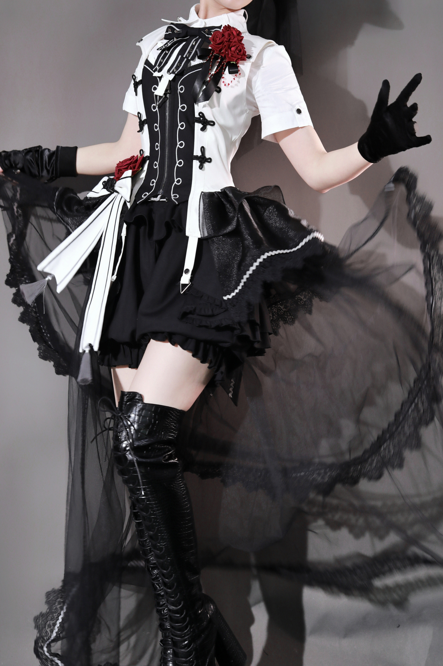 Dark Rose Gothic Princess Lolita Set + Dark Rose Gothic Prince Lolita Set